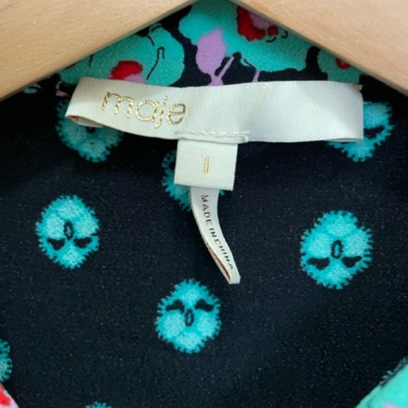 Maje Western Style French Floral Blouse - Picture 5 of 5